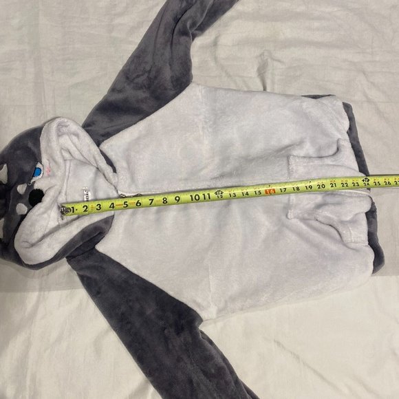 Coriresha Gray & White Shiba Inu Dog Hoodie Sweatshirt Anime Womens Small - Picture 5 of 6